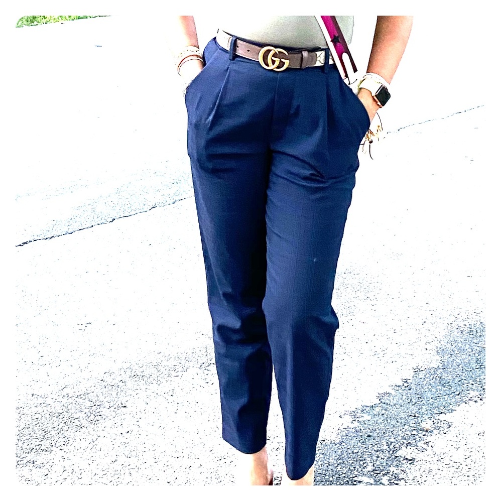 Uniqlo dress pants Navy blue/plaid